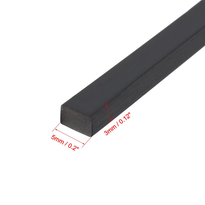 UXCELL EPM massiver rechteckiger Gummidichtungsstreifen zur Polsterung und Abdichtung, Breite: 5 bis 50 mm, Dicke: 3 mm - Bild 5