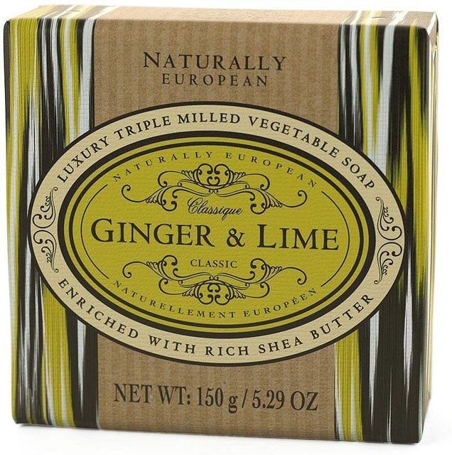 Naturally European Seife Ginger & Lime, 150g, mit Sheabutter - Bild 1