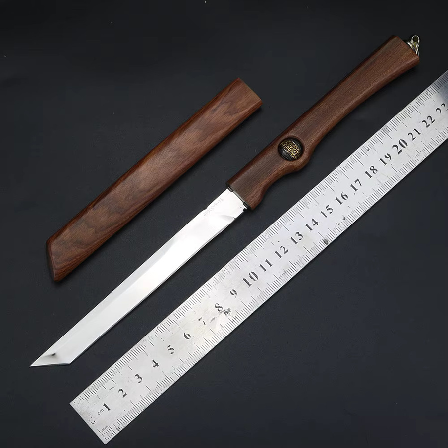 XUAN FENG Fleischschneider mit scharfer 7cr13 Stahlklinge und Holzhülle für Heim und Gewerbe - Bild 2