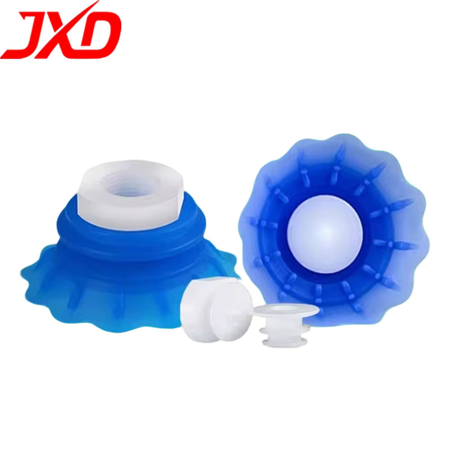 JXD STP-Serie Lotus-Typ Pneumatischer Silikon-Saugnapf mit Pufferstange in Blau - Bild 4