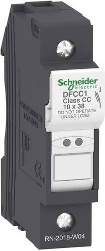 Schneider Electric DFCC1 Sicherungshalter, 12 Stück, grau - Bild 1