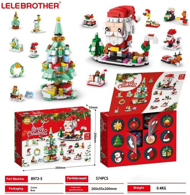 Fashnics Frohe Weihnachten Spielzeugbaum, Klemmbausteine, ab 14 Jahren - Bild 1