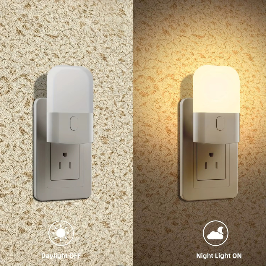 Ouelico LED-Nachtlicht zur Wandmontage in Weiß mit warmweißem Licht (2700 K) für Schlafzimmer, Wohnzimmer, Flure und Treppen - Bild 3