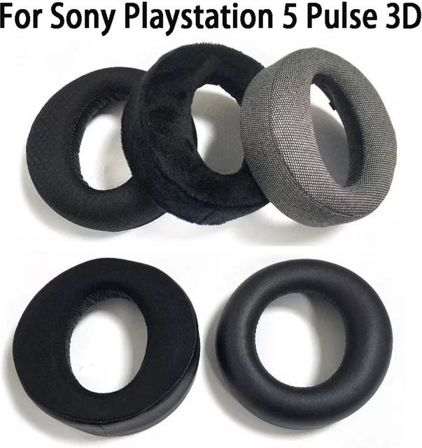 Ersatz Ohrpolster aus Memory Foam in Schwarz für Sony PlayStation PS5 Pulse 3D Wireless Headset - Bild 1