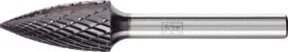 PFERD TOOLS Hartmetall Frässtift Spitzbogen SPG universal mittel kreuzverzahnt HICOAT in Grau, Durchmesser: 12 mm, Länge: 25 mm, Schaft-Durchmesser: 6 mm - Bild 1