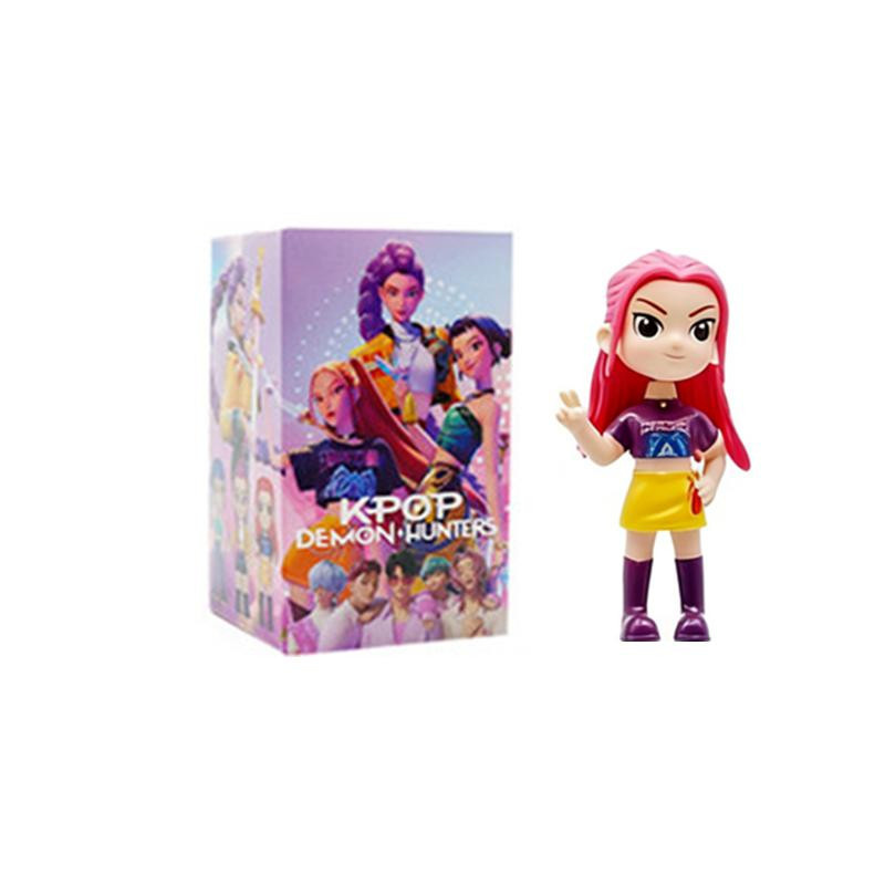 Yiran toy 1 KPop Dämonenjäger Blind Box HUNTRIX SAJA BOYS RUMI MIRA ZOEY Derpy Tiger Actionfigur Modellpuppe graue - Bild 2