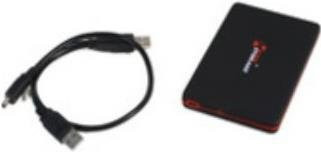 CoreParts Externe HDD Festplatte 1TB Schwarz USB 2.0 2.5 Zoll 5400 U/min 8MB Puffer - Bild 1