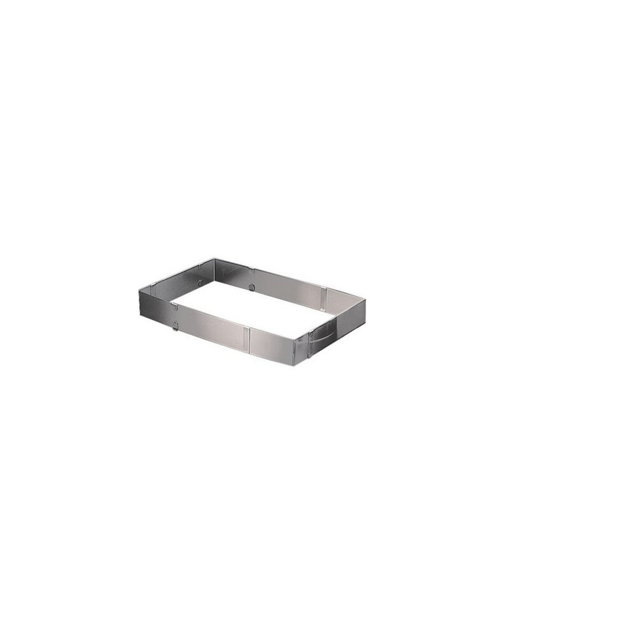 APS Backform aus Edelstahl, rechteckig, silber, B/T/H: 34 x 28 x 5 cm - Bild 1