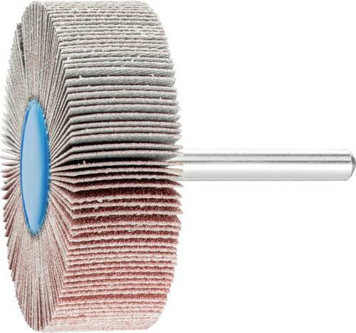 PFERD Korund Fächerschleifer A120 für Feinschliff und Finish, Durchmesser: 60 mm, Schaft-Durchmesser: 6 mm, 10 Stück - Bild 1