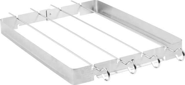 GRILLMEISTER Grillspießeset aus Edelstahl in Silber, 5-teilig - Bild 1