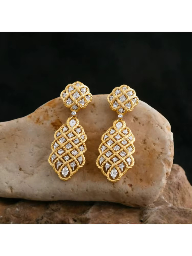 YoYo Ohrringe, Zirkonia, Gold, Damen - Bild 3
