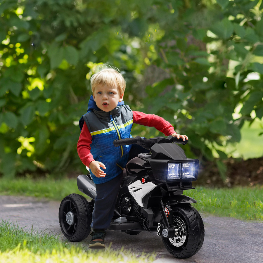 HOMCOM Elektro-Motorrad, Kinder-Elektrofahrzeug, Schwarz, ab 3 Jahre - Bild 2