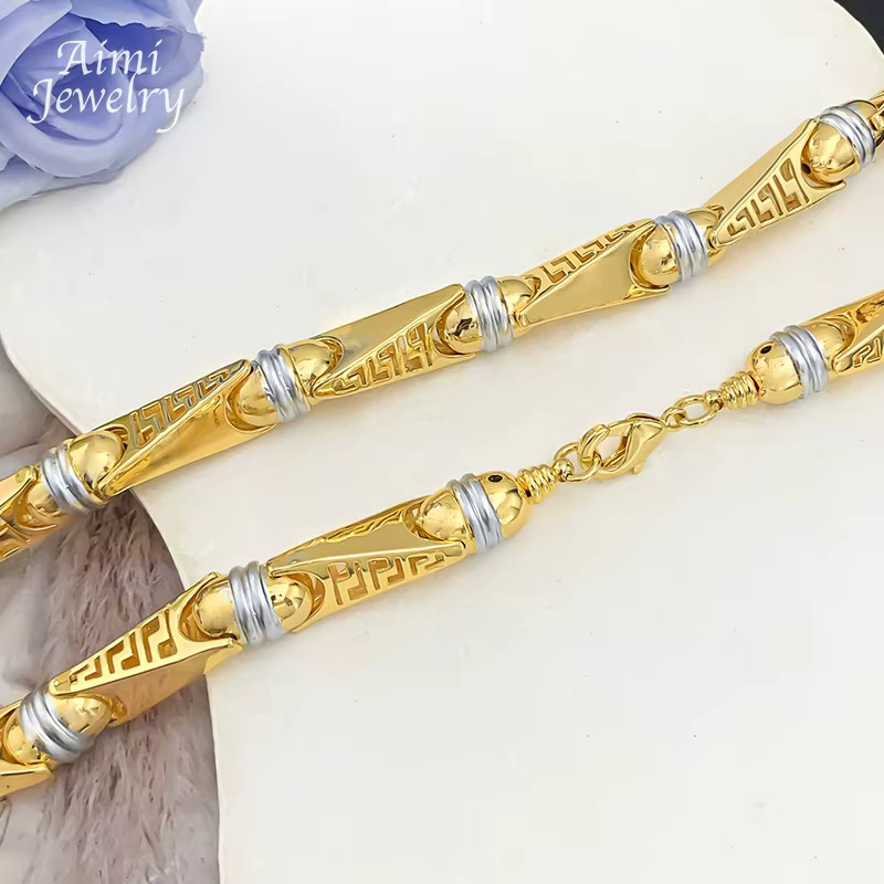 HIPUNK Halskette, 18-Karat-Vergoldung, Gold, Herren, 63,5 cm - Bild 2