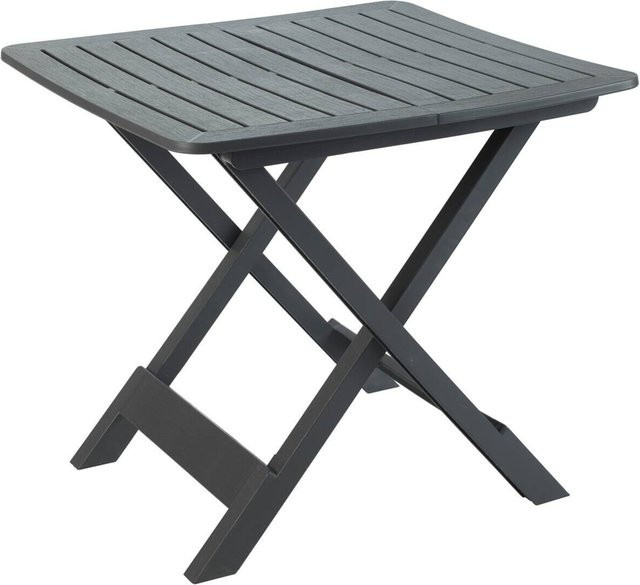 ProGarden Klapptisch Tevere aus Polypropylen in Anthrazit, B: 72 cm, H: 70 cm, T: 79 cm - Bild 1