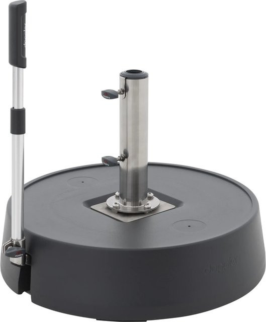 Doppler Rollsockel Easy Move Switch aus Beton in Grau für Sonnenschirme B/T/H: 58 x 58 x 21 cm - Bild 1