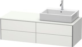 Duravit Waschtischunterschrank XSquare in Weiß, B/T/H: 140 x 40 x 54,8 cm - Bild 1