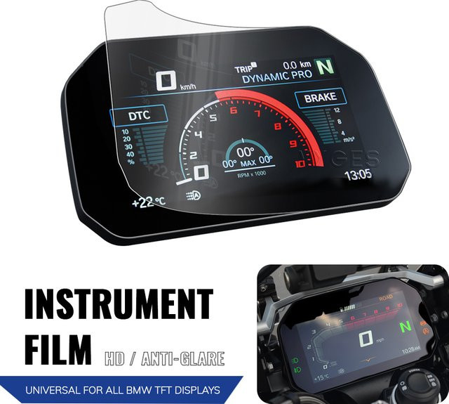 VYGES TFT Display Schutzfilm für BMW S1000RR S1000R S1000XR M1000RR M1000R M1000XR, transparent - Bild 1