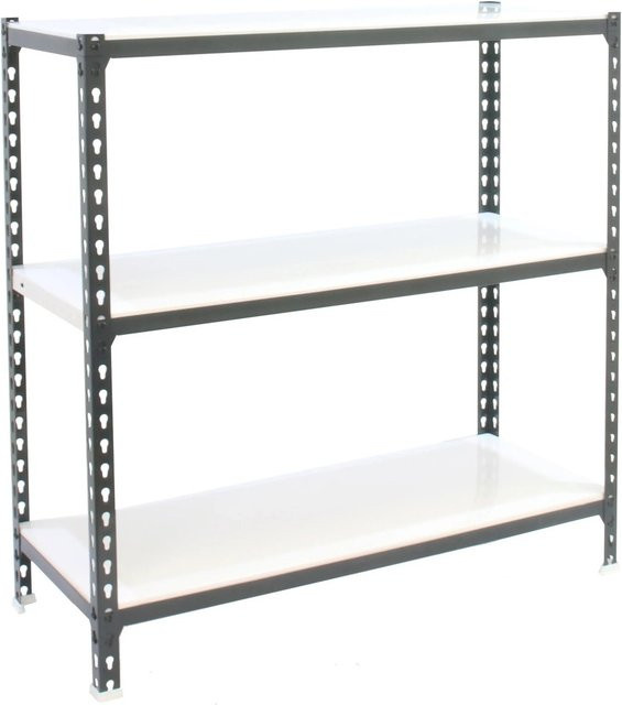 PROREGAL Schwerlastregal Baby Metal Shark in Anthrazit-Weiß, H x B x T: 90 x 80 x 40 cm - Bild 1