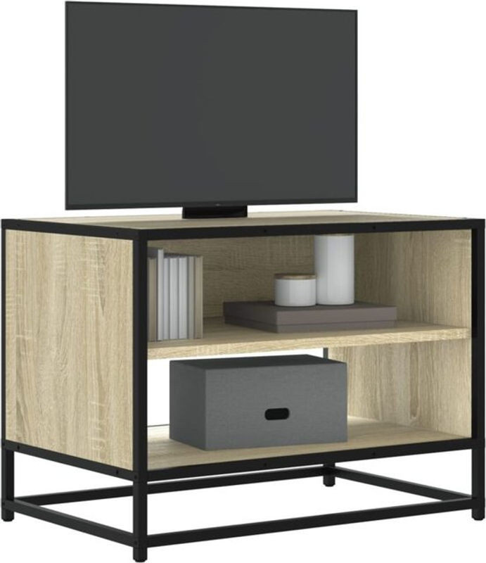 Vidaxl TV-Schrank im Industrial Design aus Holzwerkstoff und Metall in Sonoma-Eiche Natur, B/T/H: 61 x 40 x 46 cm - Bild 1