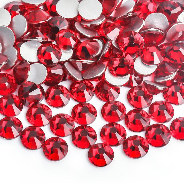 zhanwSP Nail Art Strass, Siam Rot, Kristall, Glänzend - Bild 1