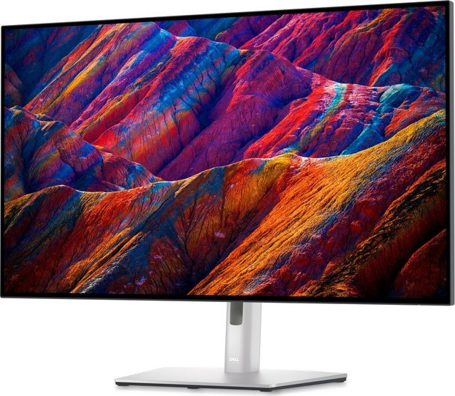 Dell UltraSharp U3223QE Monitor 4K UHD 31,5 Zoll schwarz/silber mit DisplayPort, HDMI und USB-C - Bild 1