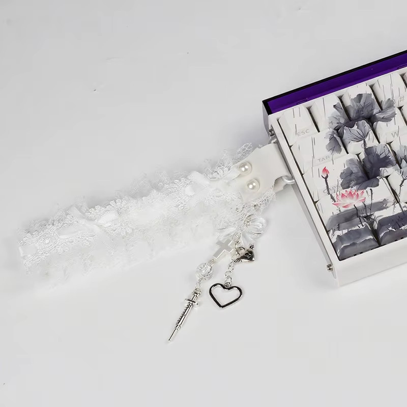SDJZT Tastaturband für mechanische Tastaturen, universelles Dekor-Zubehör, Farbe: Weiß - Bild 1