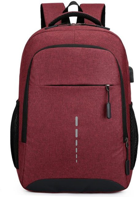 Weft Reise-Rucksack für Herren in Rot mit USB-C Ladefunktion und großer Kapazität - Bild 1