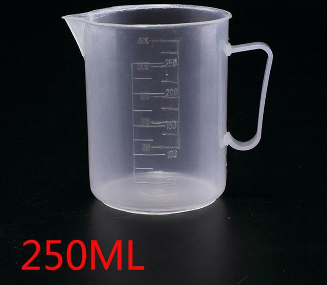 Yiran Furniture Messbecher aus Kunststoff mit Doppelskala in Transparent, erhältlich in 250ml, 500ml, 1000ml und 2000ml - Bild 1