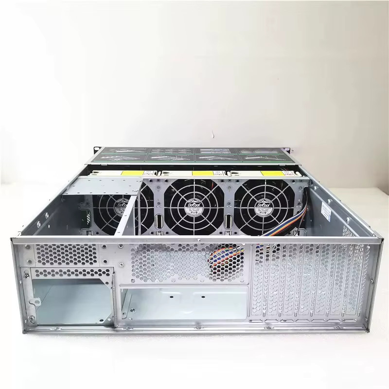 GZWENJIE Servergehäuse S46524 in Silber, 4U Rack-Gehäuse mit 24 Bays Hotswap für NAS, NVR und Chia Mining Storage - Bild 3