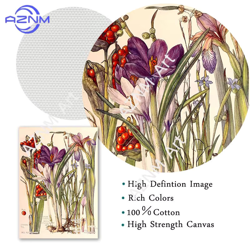 KAYOU Retro Wildpflanzen Botanik Poster Multicolour Wanddekoration für Wohnzimmer und Schlafzimmer - Bild 2