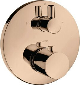 Hansgrohe Axor Uno UP-THM Fertigmontageset mit Thermostat und Abstell- sowie Umstellventil in Gold - Bild 1