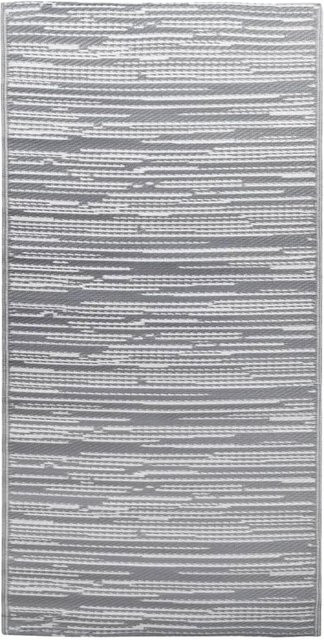 vidaXL Outdoorteppich Grau mit abstraktem Design aus Polypropylen B/B: 160 x 230 cm - Bild 1