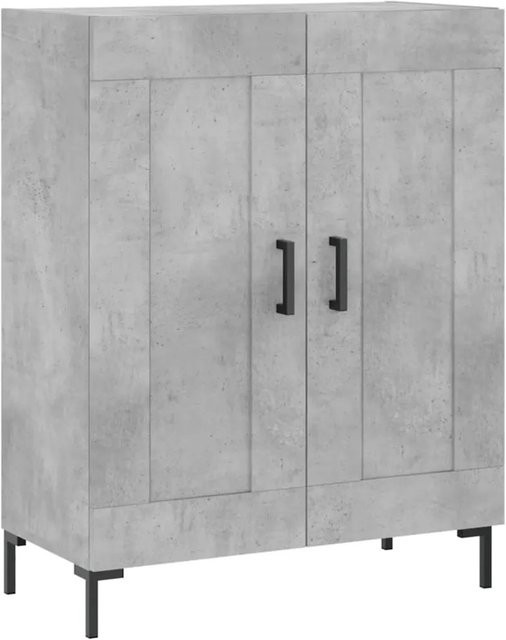 vidaXL Sideboard in Betongrau aus Holzwerkstoff und Metall, B/T/H: 69,5 x 34 x 90 cm - Bild 1