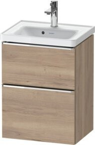 Duravit Waschtischunterschrank D-Neo in Braun mit 1 Schrank, B/T/H: 48,4 x 37,2 x 62,5 cm - Bild 1