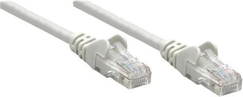 Intellinet RJ45 Patchkabel CAT 5e U/UTP Ethernet/LAN Grau, Länge: 0,25 m - Bild 1