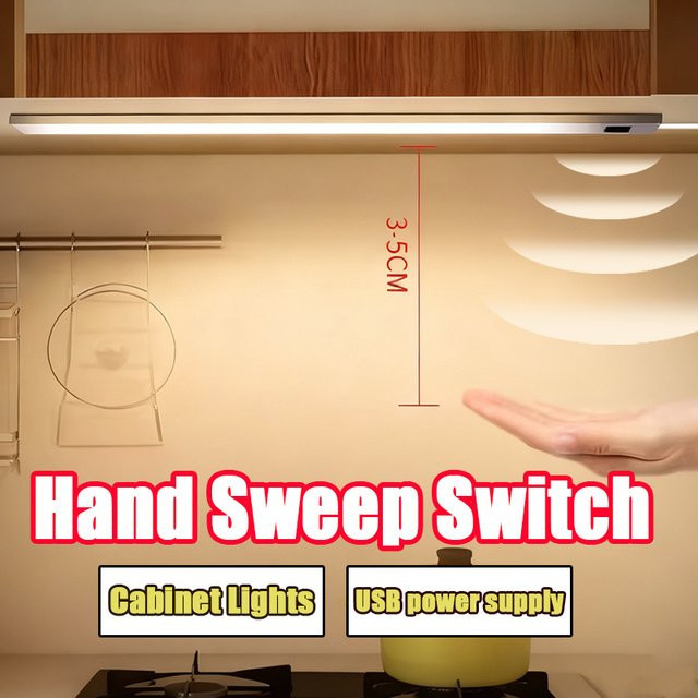 Acosh Neon LED-Schrankbeleuchtung in Weiß mit Bewegungssensor und USB-Aufladung aus Aluminium - Bild 1