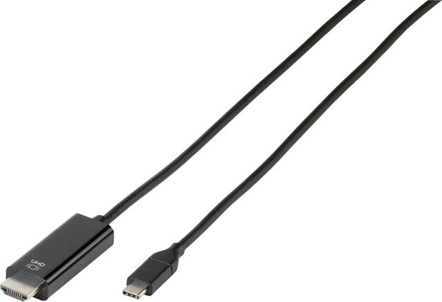 Vivanco USB Type C zu HDMI Anschlusskabel in Schwarz, Länge: 1,5 m - Bild 1