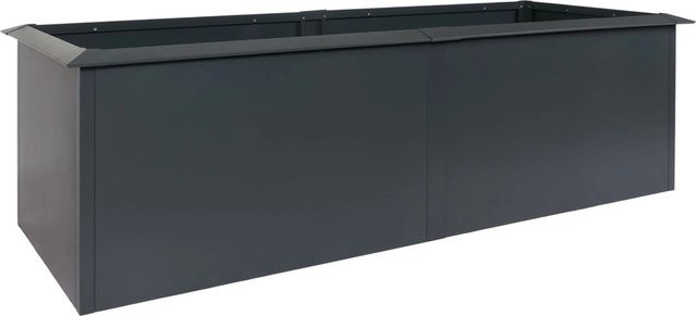 PROREGAL Metallhochbeet mit Schneckenkante aus Eisen in Anthrazit, H x B x T: 78 x 250 x 90 cm - Bild 1