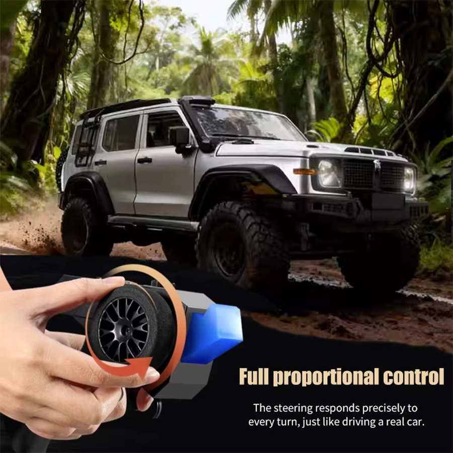 JIKEFUN MN300 RC Crawler 4WD Off-road, Fernbedienung Auto, 1:12, Orange - Bild 4