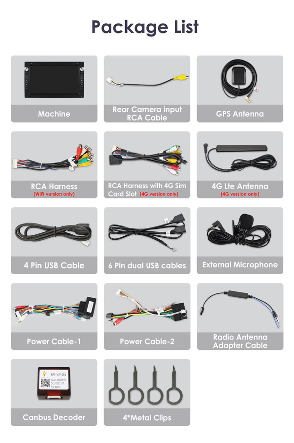 OSSURET Android Autoradio mit 7 Zoll Display und Carplay in Schwarz für VW Golf 4, Polo, Passat B5, Jetta, Bora, T4/T5, Lupo, Sharan sowie Skoda und Seat - Bild 4