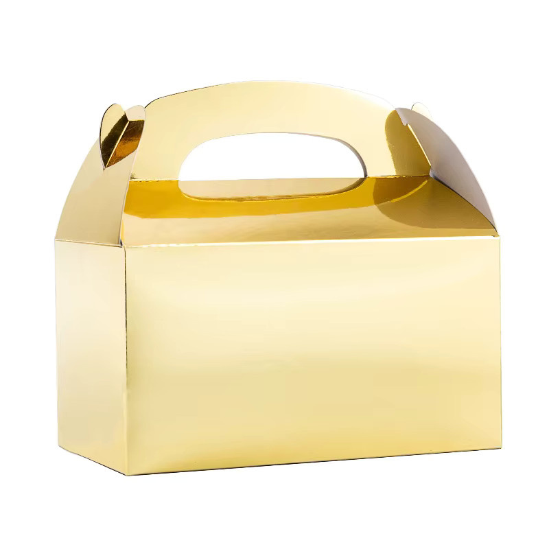 10 Stück goldene Geschenkboxen aus Papier für Hochzeiten, Geburtstage und Weihnachten - Bild 2