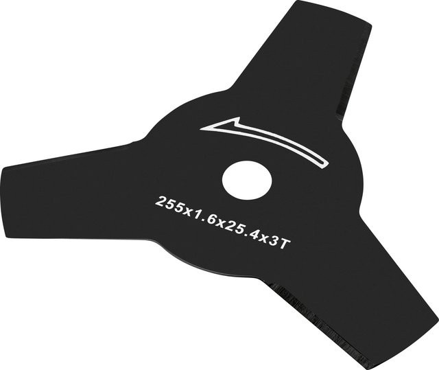 LUX-TOOLS 3-Zahn-Klinge aus Metall für Akku-Freischneider A-FS-2x20/30 - Bild 1