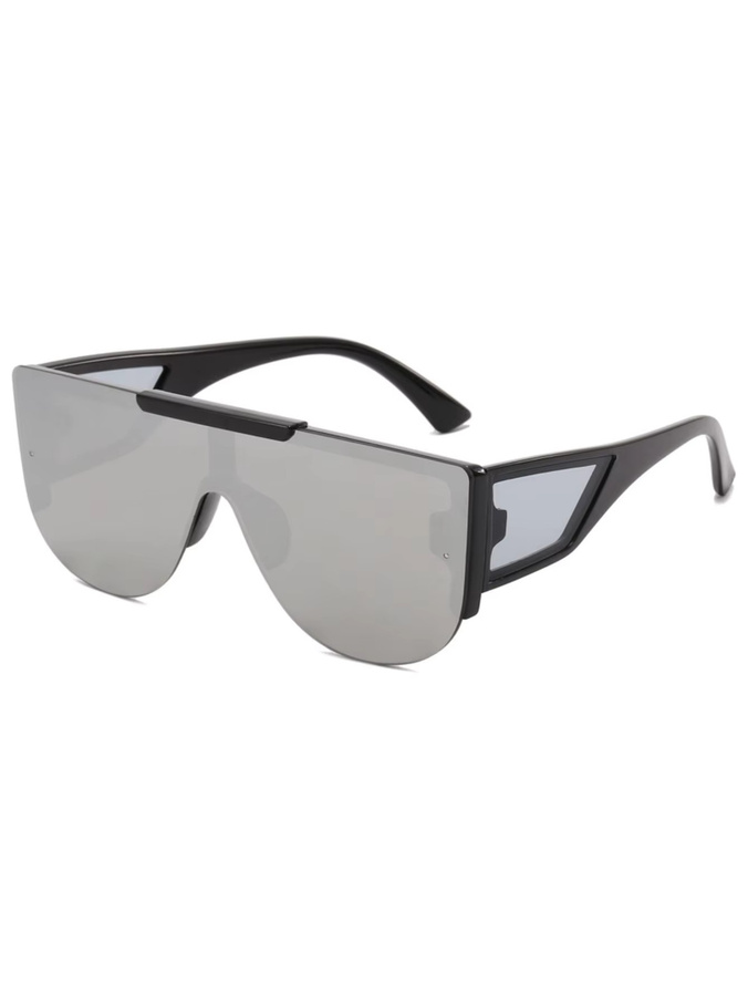 Sharif Sportsonnenbrille, quadratisch, Vollrand, Kunststoff, schwarz - Bild 2