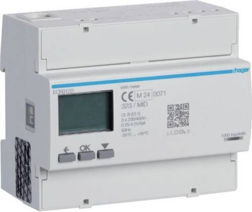 Hager ECR312D Digitaler Energiezähler in Weiß - Bild 1