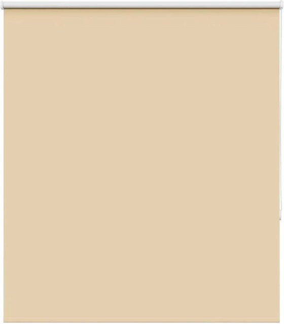vidaXL Verdunkelungsrollo Beige aus Polyester mit Wärmedämmung B: 120 cm, H: 130 cm - Bild 1