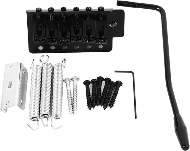 TOMTOP JMS Professionelles E-Gitarren Tremolo Brückensystem aus Metall für SQ ST Modelle, Schwarz, Linkshänder - Bild 1