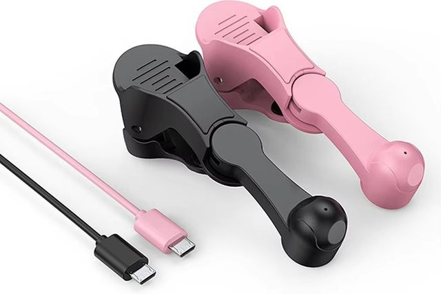 Automatisches Bildschirmklicker-Gerät von Mrgabwte für Smartphones mit Handyhalterung in Pink oder Schwarz - Bild 1