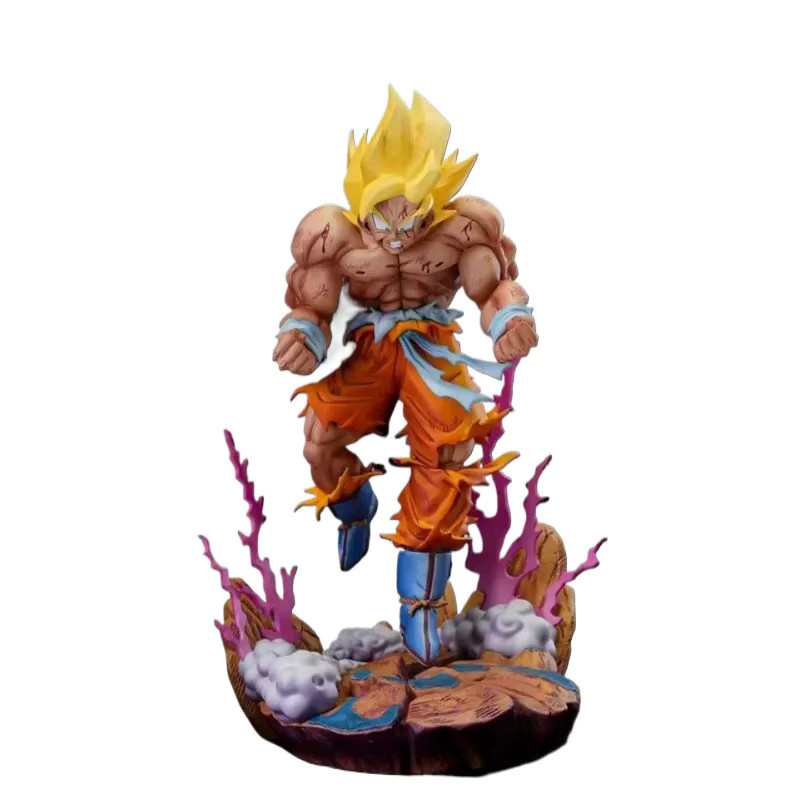 Bandai Dragon Ball Son Goku Figur, Rosa Ki-Aura, Kunststoff - Bild 4