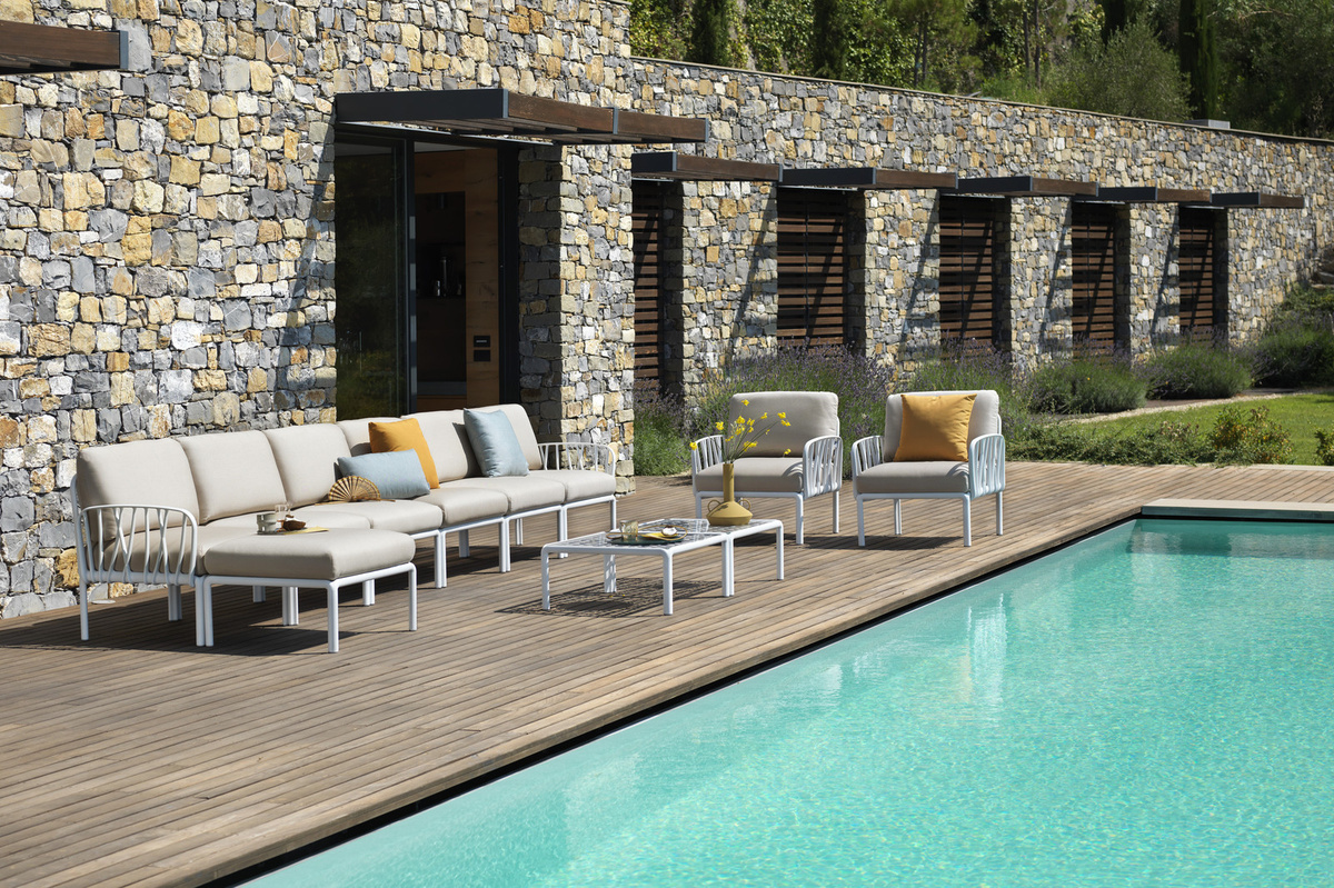 Nardi Komodo Sessel in Weiß modern für den Garten - Bild 1