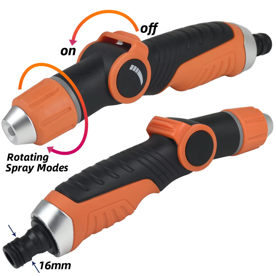 KESLA Garten Hochdruck Wasserpistole mit einstellbarer Düse in Orange für Bewässerung und Autowäsche - Bild 2